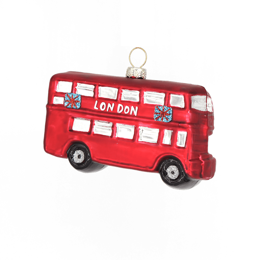 London Double Decker Bus Ornament - Chive UK Wholesale