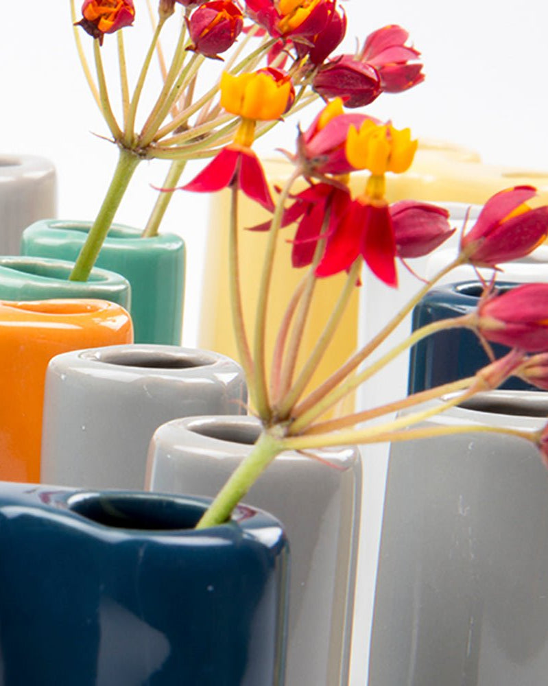 Pooley Puzzle Modern Bud Vase For Flowers - Chive UK Wholesale