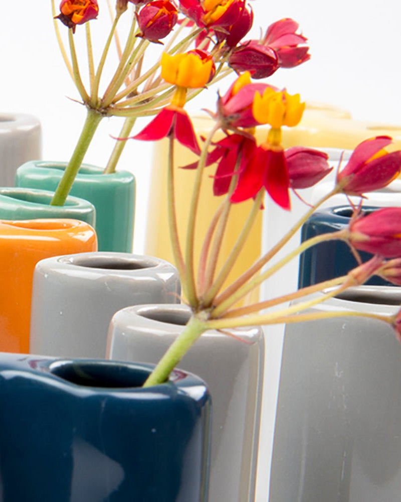 Pooley Puzzle Modern Bud Vase For Flowers - Chive UK Wholesale