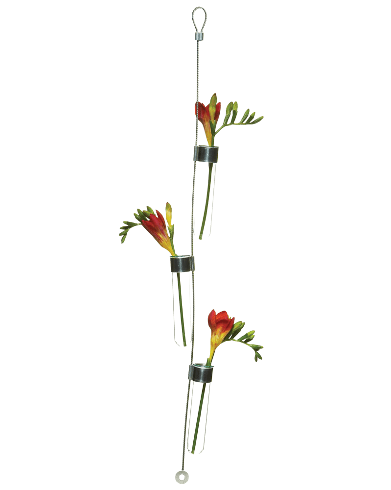 Hanging Airplane Cable & Glass Flower Vase - Chive UK Wholesale