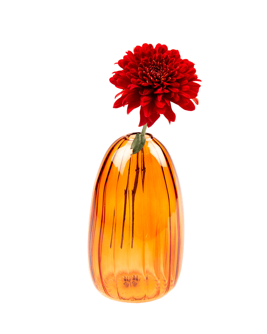 Squish Glass Modern Flower Vase - Chive UK Wholesale