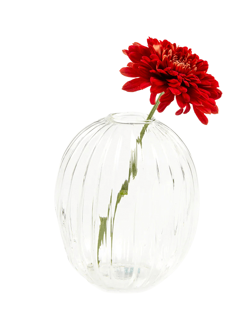 Squish Glass Modern Flower Vase - Chive UK Wholesale