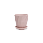 Virago 3.5" Porcelain Pot With Drainage Hole And Saucer - Chive UK Wholesale