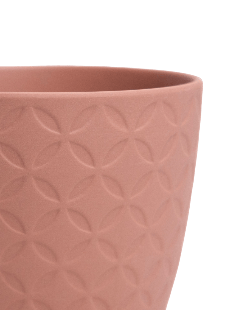 Virago 3.5" Porcelain Pot With Drainage Hole And Saucer - Chive UK Wholesale