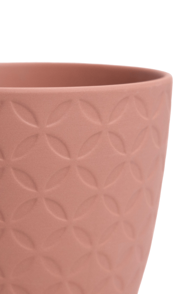 Virago 3.5" Porcelain Pot With Drainage Hole And Saucer - Chive UK Wholesale