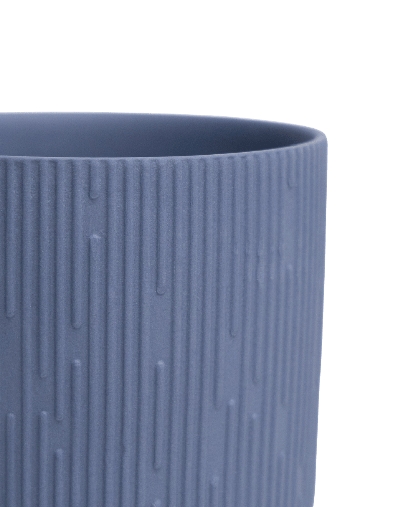 Virago 3.5" Porcelain Pot With Drainage Hole And Saucer - Chive UK Wholesale