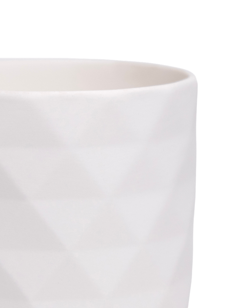 Virago 3.5" Porcelain Pot With Drainage Hole And Saucer - Chive UK Wholesale