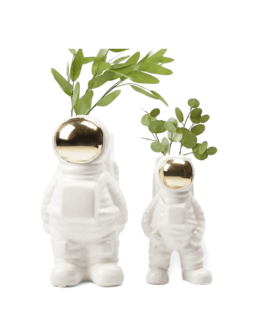 Astronaut Ceramic Unique Flower Vase - Chive UK Wholesale