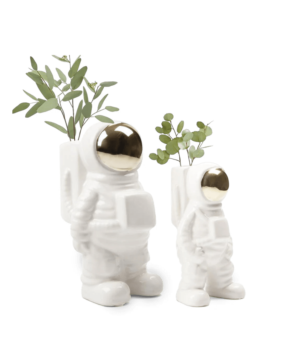 Astronaut Ceramic Unique Flower Vase - Chive UK Wholesale