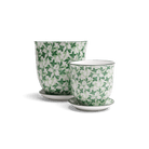 Liberte Porcelain Pot And Saucer Set With Drainage - Chive UK Wholesale