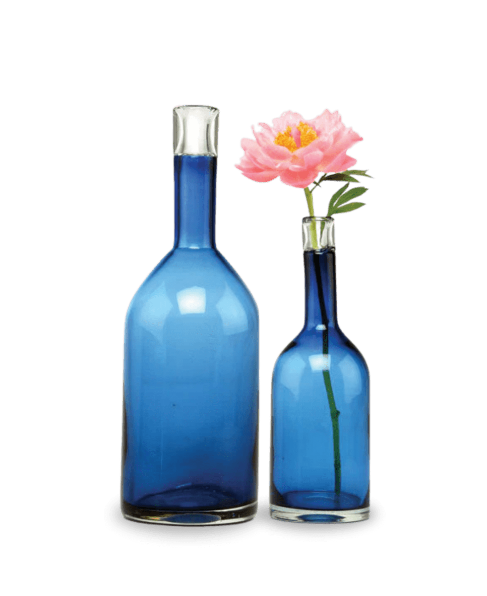 Bottle Glass Decorative Flower Vase - Chive UK Wholesale