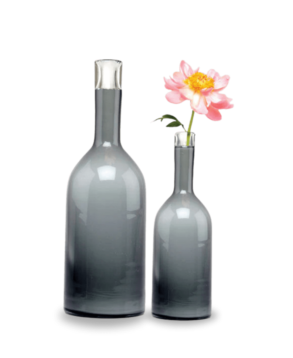 Bottle Glass Decorative Flower Vase - Chive UK Wholesale