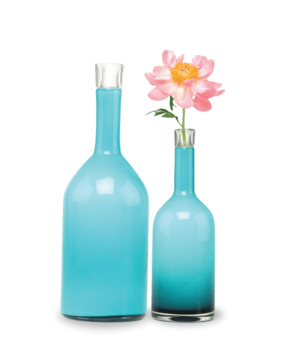 Bottle Glass Decorative Flower Vase - Chive UK Wholesale