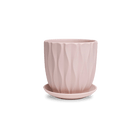 Virago 3.5" Porcelain Pot With Drainage Hole And Saucer - Chive UK Wholesale