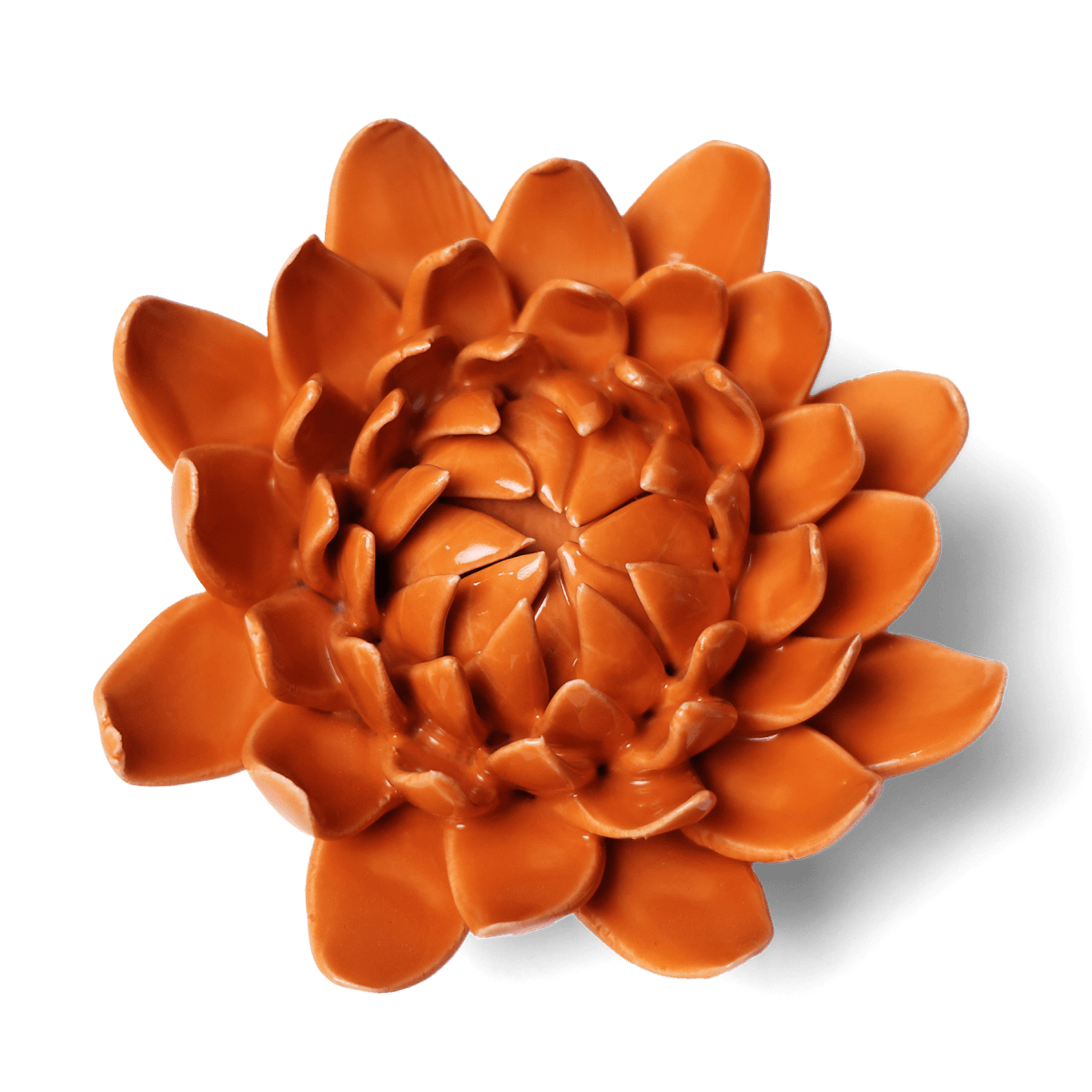 Ceramic Flower Dahlia Orange 11 - Chive UK Wholesale