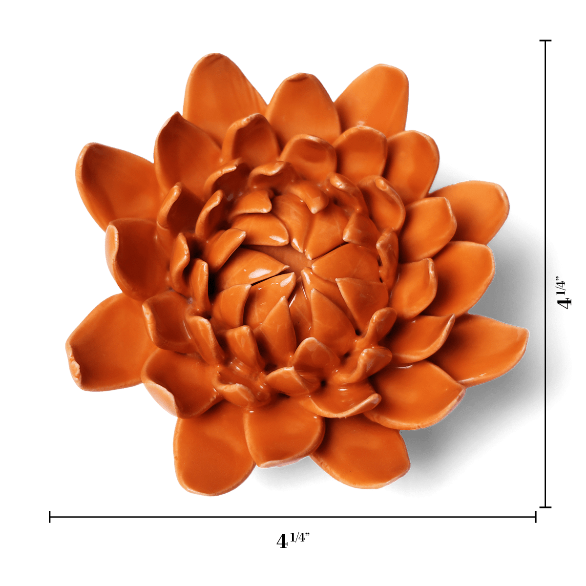 Ceramic Flower Dahlia Orange 11 - Chive UK Wholesale