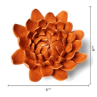 Ceramic Flower Dahlia Orange 11 - Chive UK Wholesale