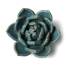 Ceramic Flower Succulent Teal 11 - Chive UK Wholesale