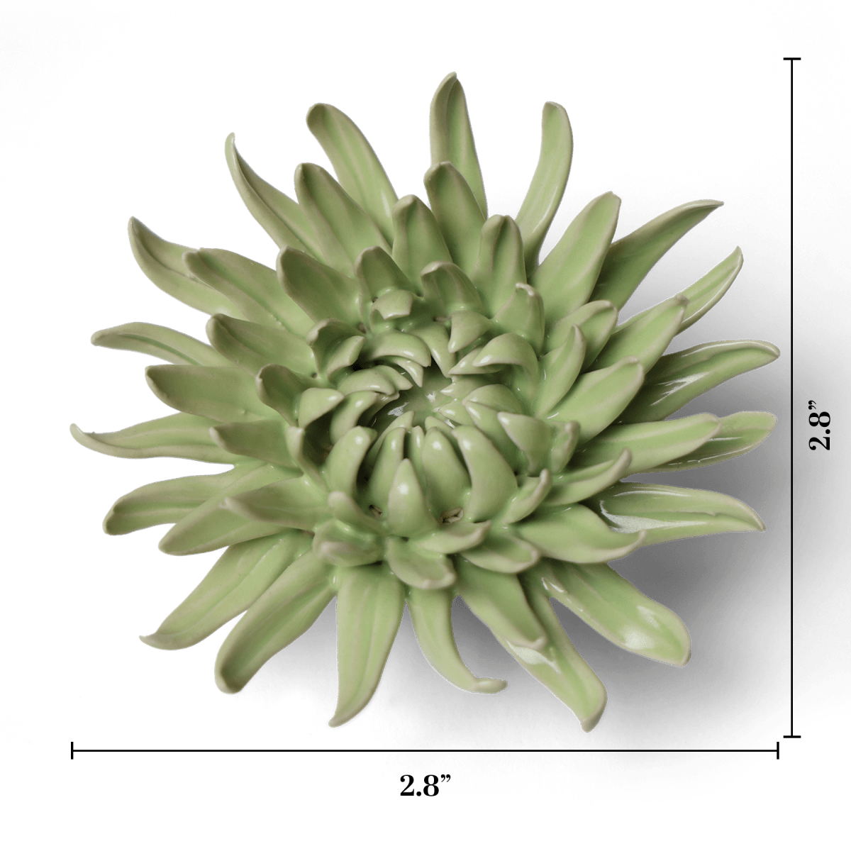 Ceramic Flower - Flower Green 12 - Chive UK Wholesale