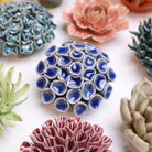 Ceramic Flower Medium Blue 12 - Chive UK Wholesale