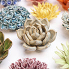 Ceramic Flower Succulent Blue 12 - Chive UK Wholesale