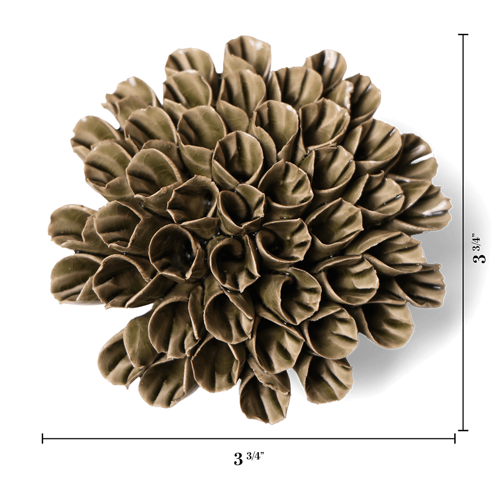 Ceramic Flower Anemone 4 - Chive UK Wholesale