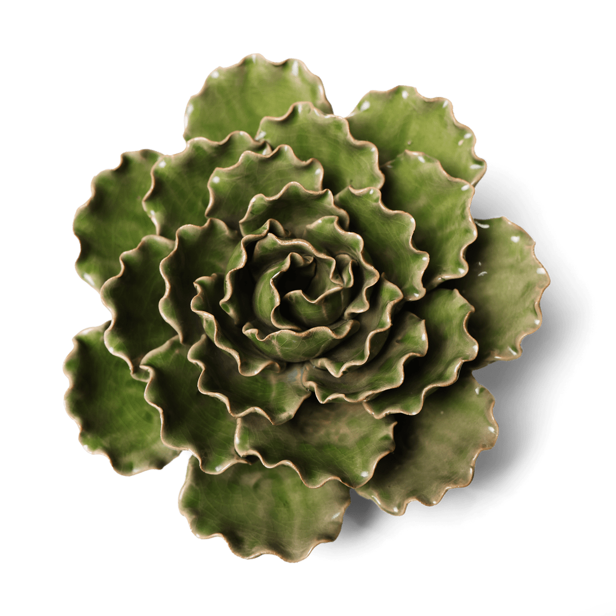 Ceramic Flower Lettuce Green XL 5 - Chive UK Wholesale