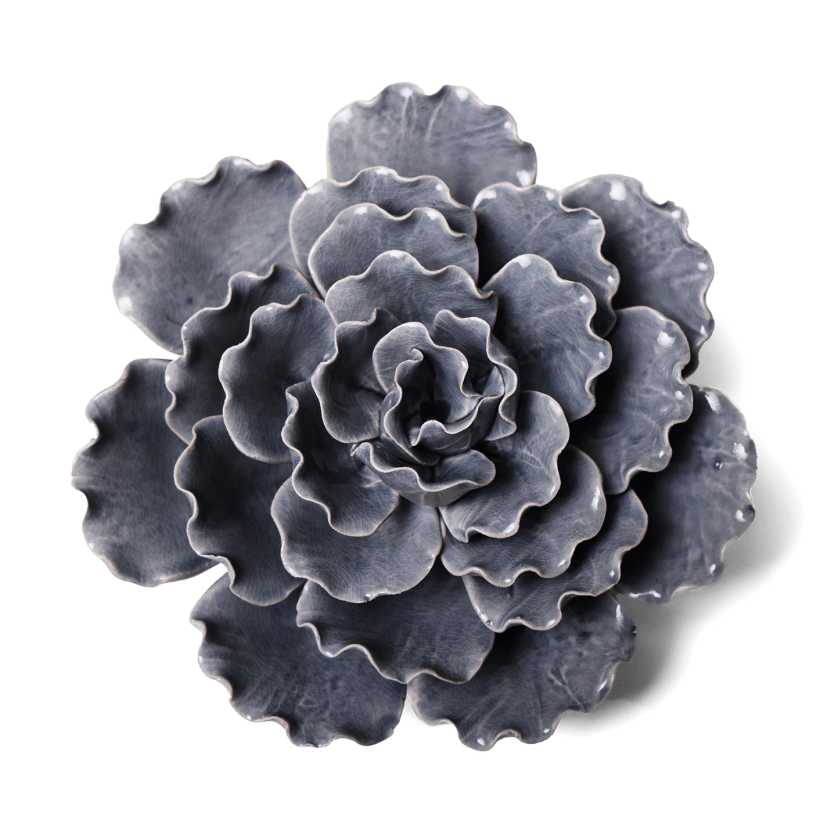 Ceramic Flower Lettuce Grey XL 5 - Chive UK Wholesale