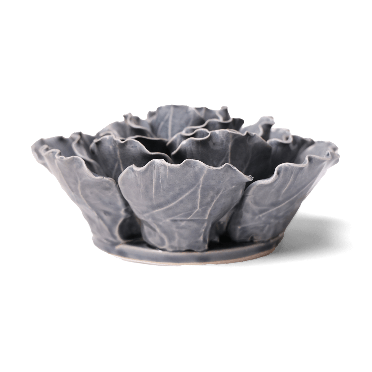 Ceramic Flower Lettuce Grey XL 5 - Chive UK Wholesale