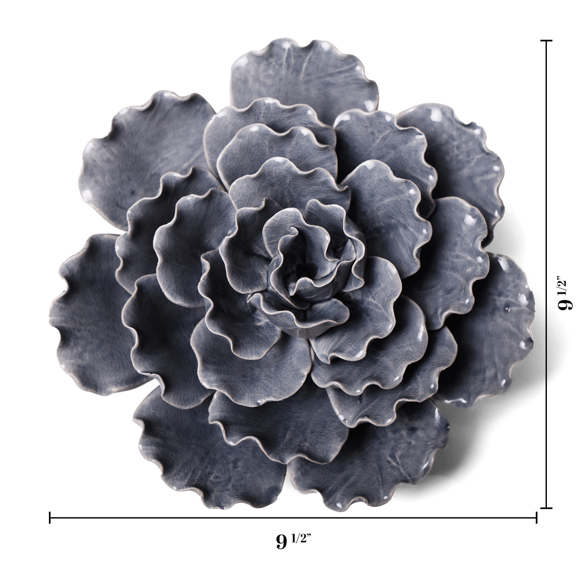 Ceramic Flower Lettuce Grey XL 5 - Chive UK Wholesale