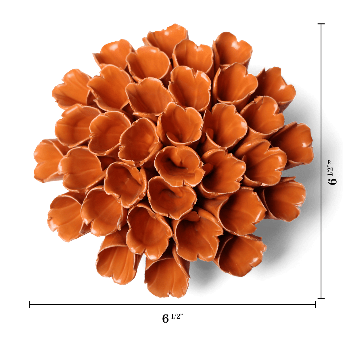 Ceramic Flower Polyp Orange Large - Chive UK Wholesale