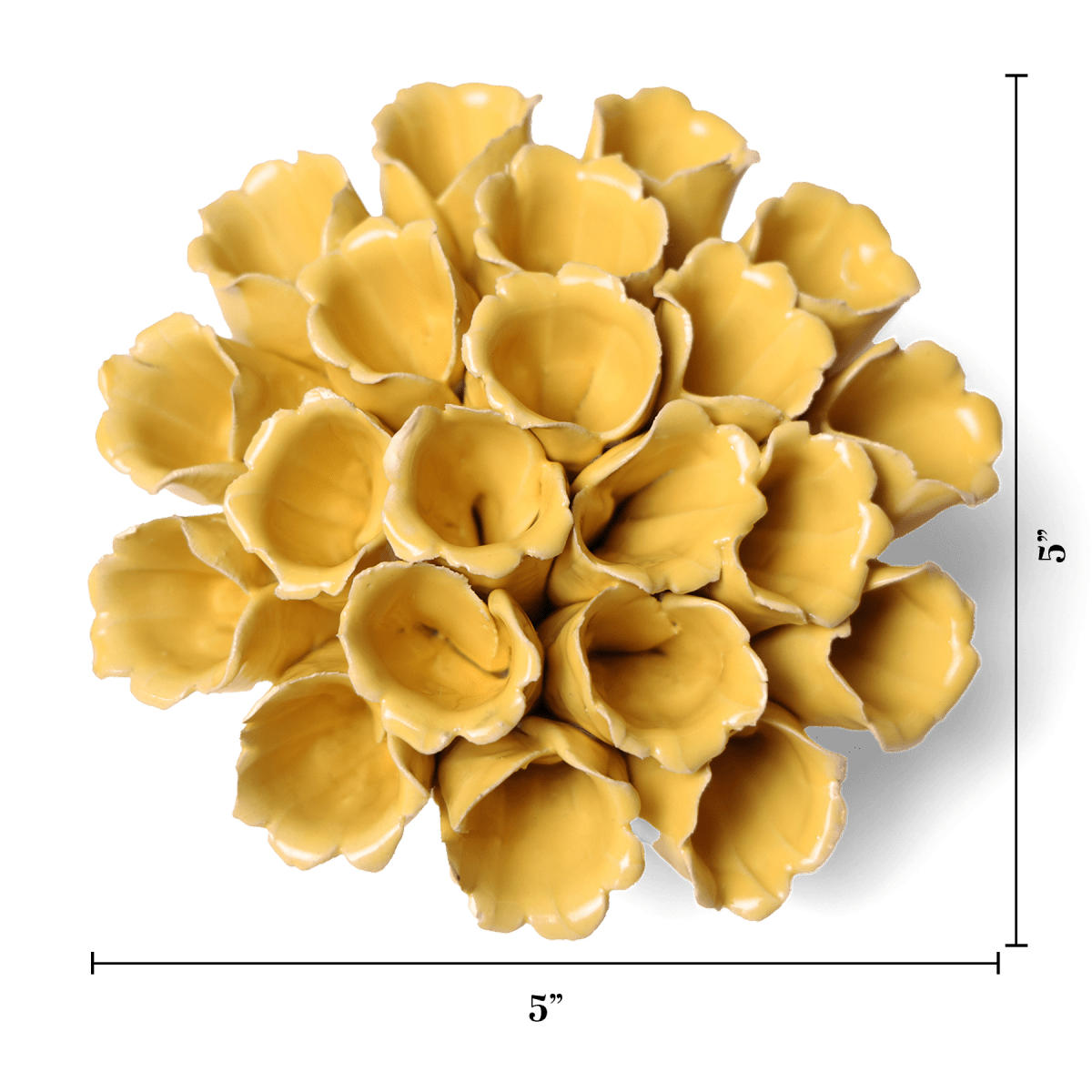 Ceramic Flower Polyp Yellow Medium - Chive UK Wholesale