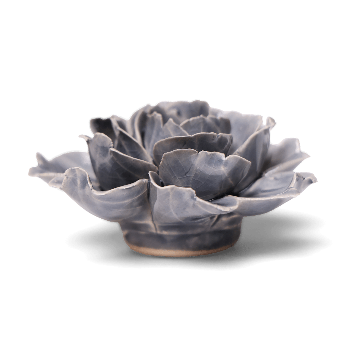 Ceramic Flower Rose Grey 6 - Chive UK Wholesale