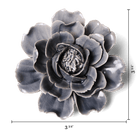 Ceramic Flower Rose Grey 6 - Chive UK Wholesale