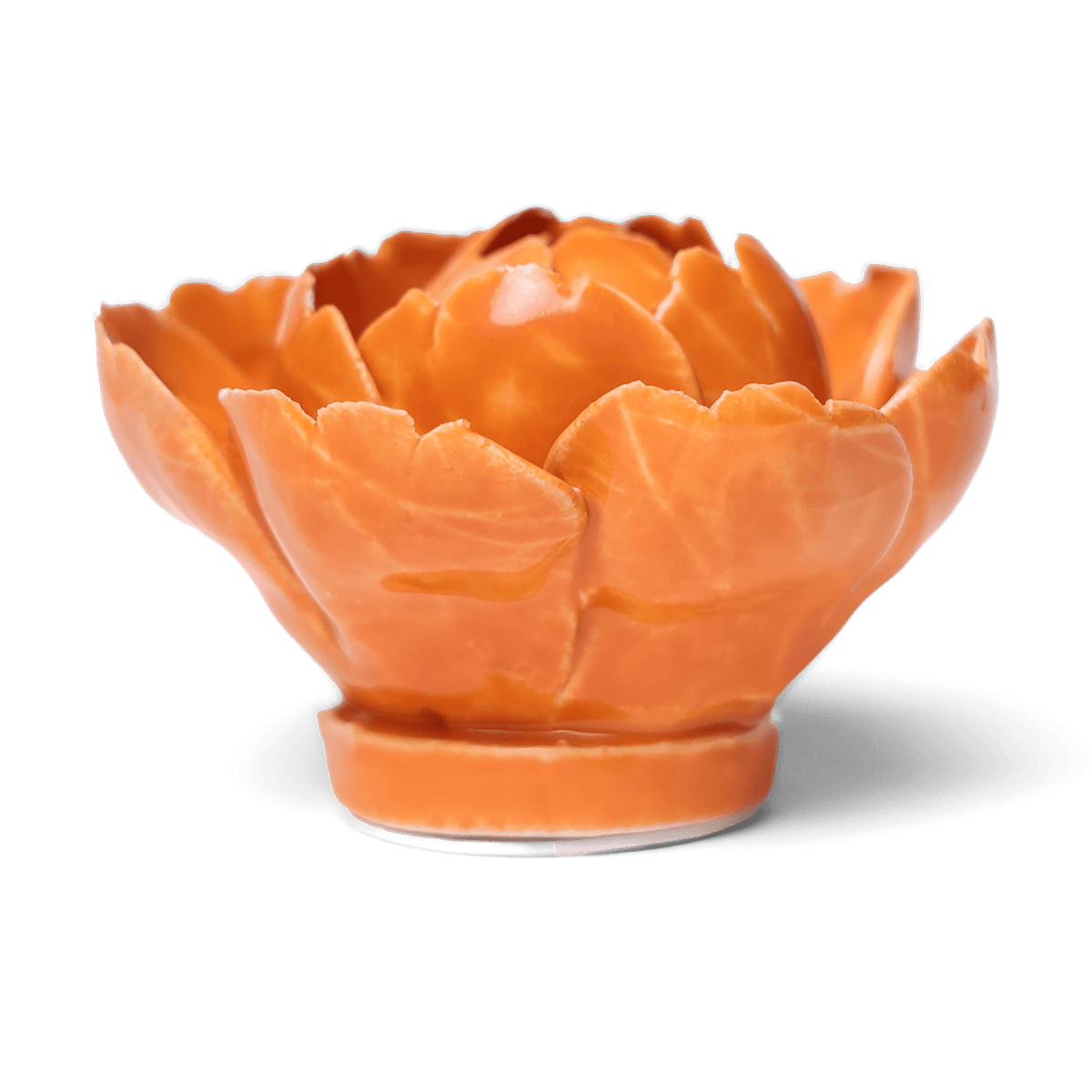 Ceramic Flower Peony Orange 7 - Chive UK Wholesale