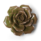 Ceramic Flower Rose Green 9 - Chive UK Wholesale