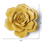 Ceramic Flower Rose Yellow 9 - Chive UK Wholesale