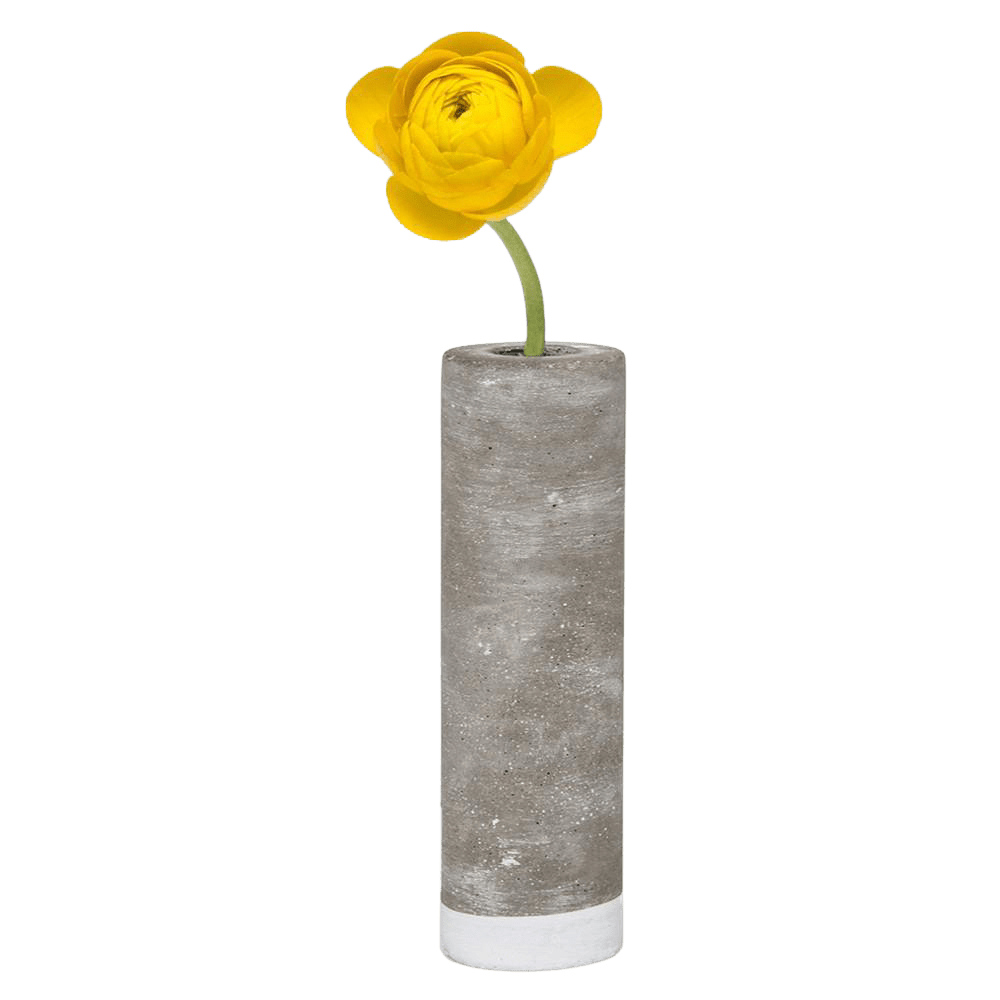 Cement Flower Vase Lined With Glass Tube - Chive UK Wholesale