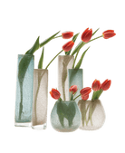 Chimney Glass Modern Flower Vase - Chive UK Wholesale