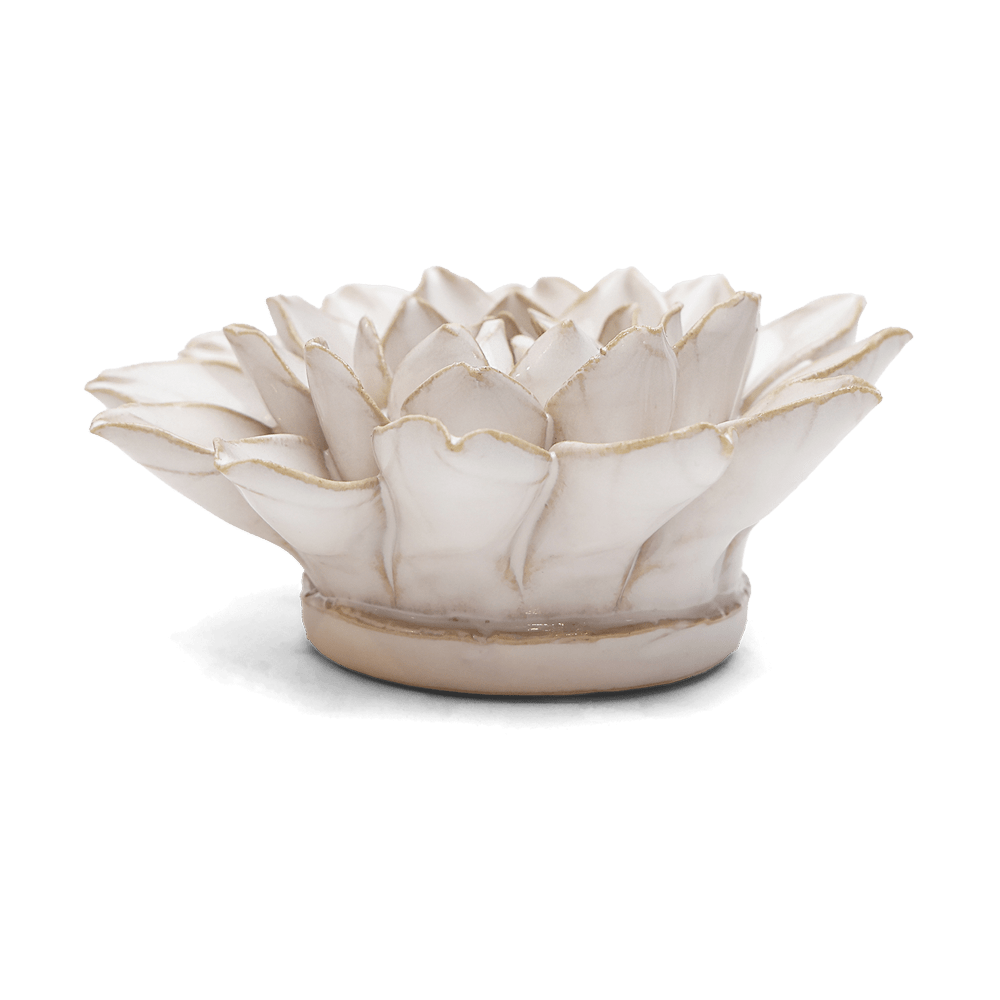 Coastal Ceramic Flower Ivory Dahlia - Chive UK Wholesale