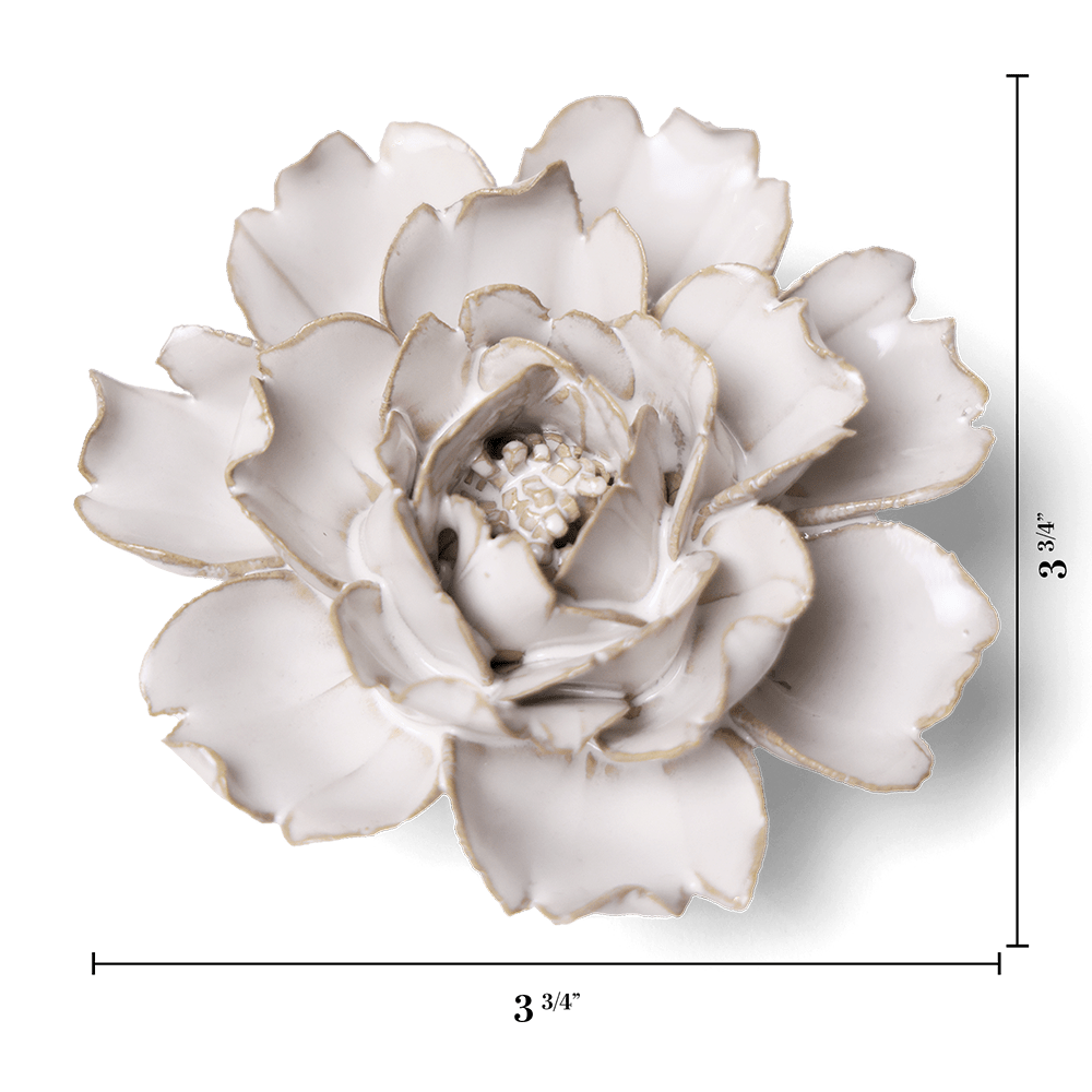 Coastal Ceramic Flower Ivory Rose - Chive UK Wholesale