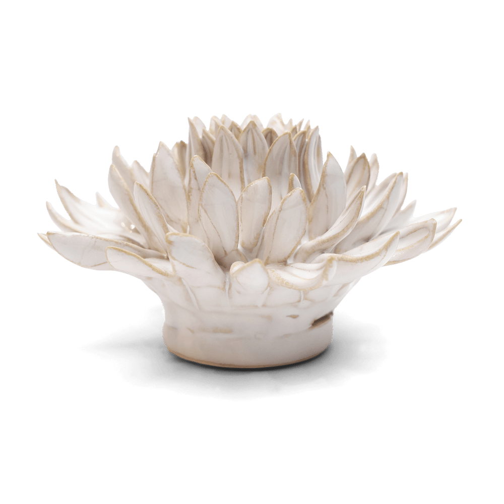 Coastal Ceramic Flower Ivory Spider Mum - Chive UK Wholesale