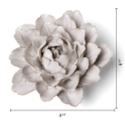 Coastal Ceramic Flower Ivory Zinnia - Chive UK Wholesale