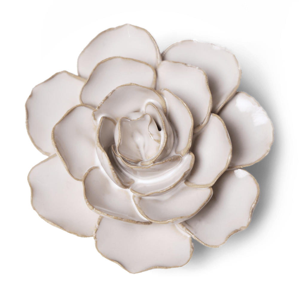 Coastal Ceramic Flower Ivory Ranunculus - Chive UK Wholesale