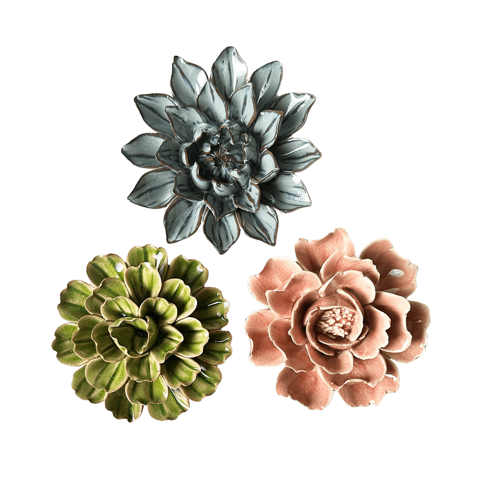 Ceramic Flower Blomma Box Set - Chive UK Wholesale