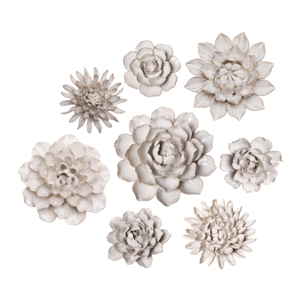 Ceramic Flower Coastal Curated Collection #1 - Chive UK Wholesale