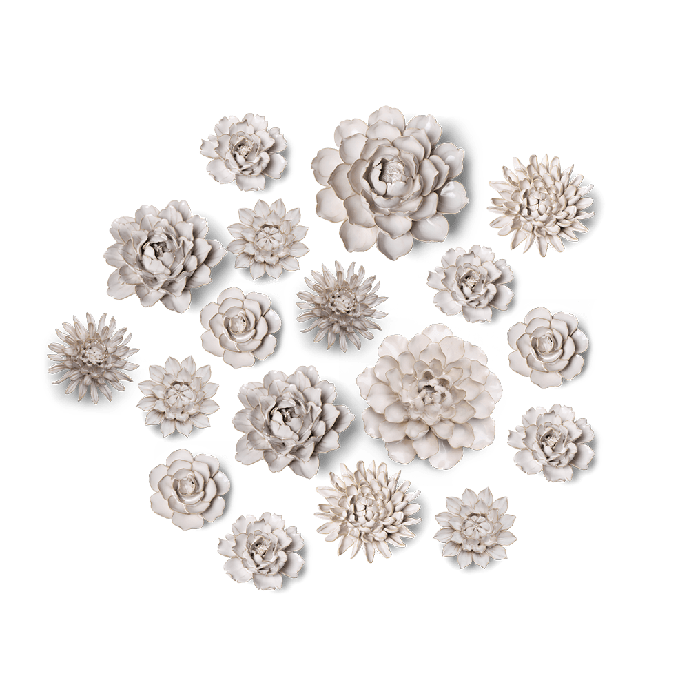 Ceramic Flower Coastal Curated Collection #3 - Chive UK Wholesale
