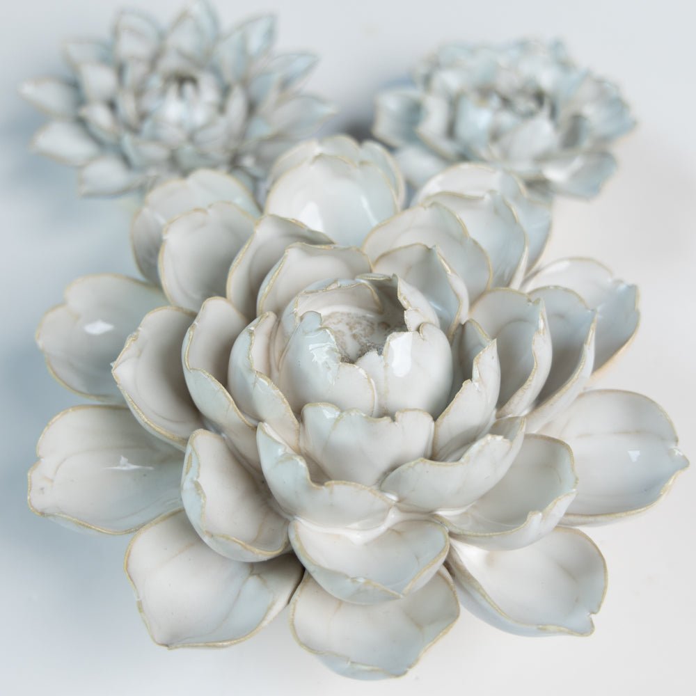 Ceramic Flower Coastal Curated Collection #6 - Chive UK Wholesale