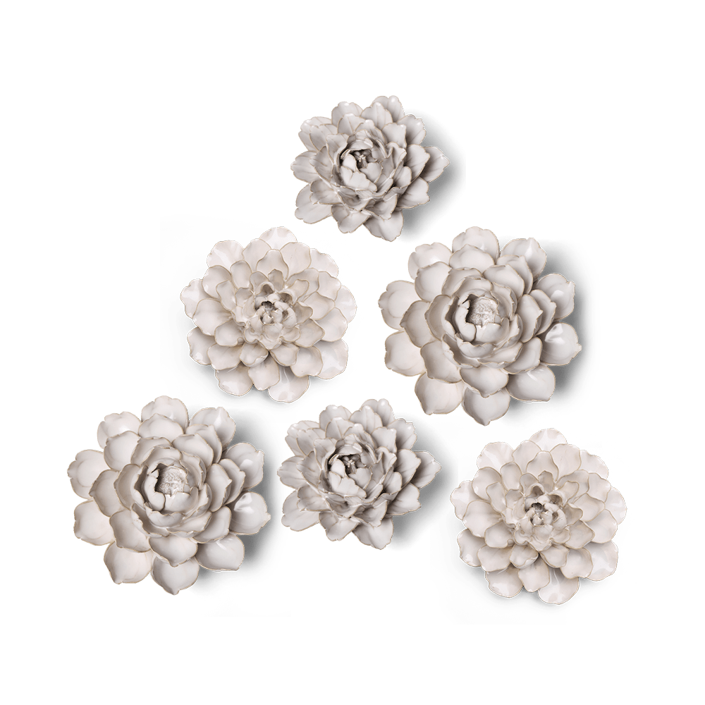 Ceramic Flower Coastal Curated Collection #8 - Chive UK Wholesale
