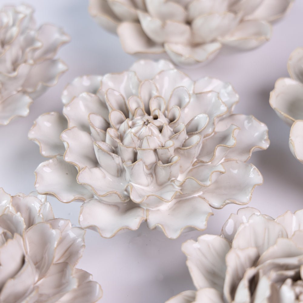 Ceramic Flower Coastal Curated Collection #8 - Chive UK Wholesale
